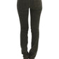 Costume National Chic Green Slim Leg Designer Jeans