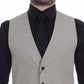 Dolce & Gabbana Chic Beige Single Breasted Dress Vest