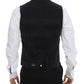 Dolce & Gabbana Elegant Black Wool Silk Dress Vest