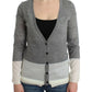 Costume National Chic Gray Lightweight Cardigan