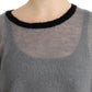 Costume National Chic Asymmetric Embellished Knit Sweater