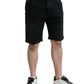 Dolce & Gabbana Chic Black Bermuda Denim Shorts