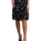 Dolce & Gabbana Elegant Floral A-Line Knee-Length Skirt