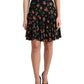 Dolce & Gabbana Floral A-Line Mini Skirt with High Waist