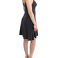 Costume National Chic Gray Knee-Length Spaghetti Strap Dress