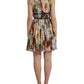 Dolce & Gabbana Floral Elegance Silk Chiffon Mini Dress