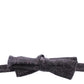 Dolce & Gabbana Elegant Black Paisley Silk-Wool Blend Bow Tie