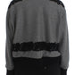 Dolce & Gabbana Elegant Gray Cashmere Blend Lace Sweater