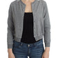 Ermanno Scervino Chic Gray Cotton Blend Short Cardigan