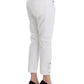 Ermanno Scervino Chic White Cropped Jeans for Sophisticated Style