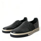 Dolce & Gabbana Elegant Crocodile Leather Low-Top Sneakers