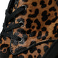 Dolce & Gabbana Elegant Leopard Print Mid-Top Sneakers