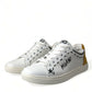 Dolce & Gabbana Sleek White Low Top Leather Sneakers