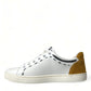 Dolce & Gabbana Sleek White Low Top Leather Sneakers