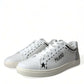 Dolce & Gabbana Elegant White Calfskin Leather Sneakers