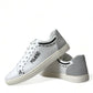 Dolce & Gabbana Elegant White Calfskin Leather Sneakers