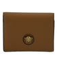 Versace Elegant Compact Leather Wallet in Brown