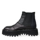 Dolce & Gabbana Elegant Black Chelsea Slip-On Boots