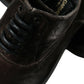 Dolce & Gabbana Elegant Brown Velvet Oxford Lace-up Shoes