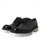 Dolce & Gabbana Sophisticated Black and White Leather Derby Shoes