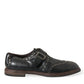 Dolce & Gabbana Elegant Calfskin Leather Monk Straps