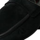 Dolce & Gabbana Elegant Velvet Black Loafers for Men