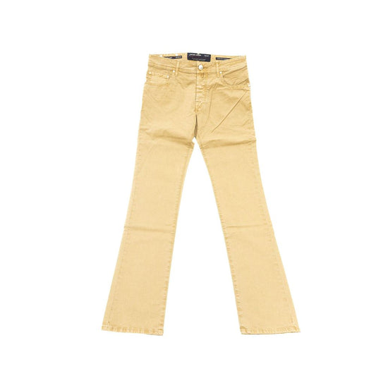 Jacob Cohen Beige Cotton Men Jeans