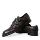 Dolce & Gabbana Elegant Triple Buckle Leather Dress Shoes