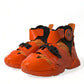 Dolce & Gabbana Orange Breezy High-Top Sneakers Charm