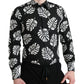 Dolce & Gabbana Elegant Leaf Print Slim Fit Dress Shirt