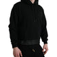 Dolce & Gabbana Elegant Black Hooded Pullover Sweater