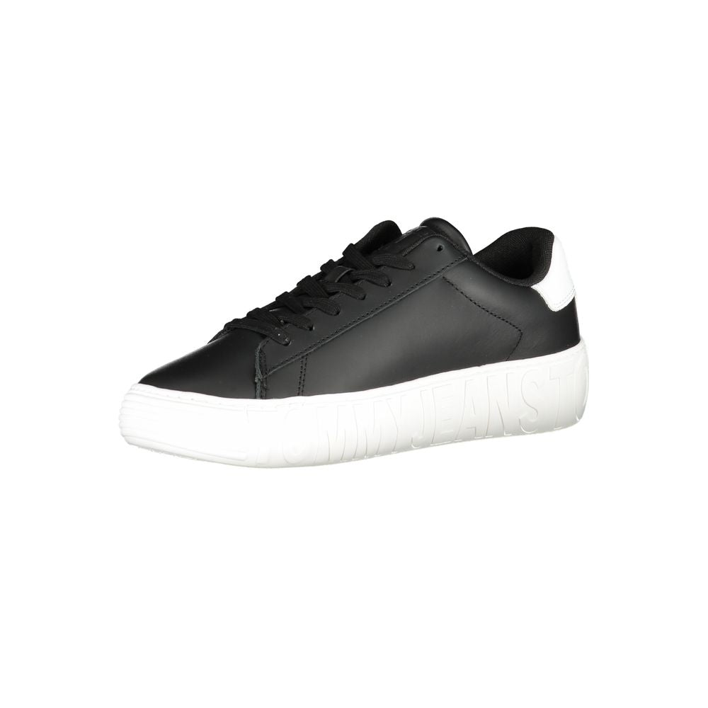 Tommy Hilfiger Black Polyethylene Men Sneaker