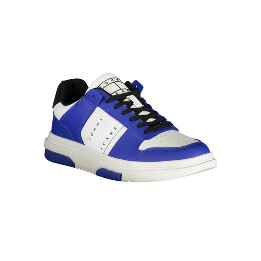 Tommy Hilfiger Elevate Your Style: Blue Lace-Up Sneakers