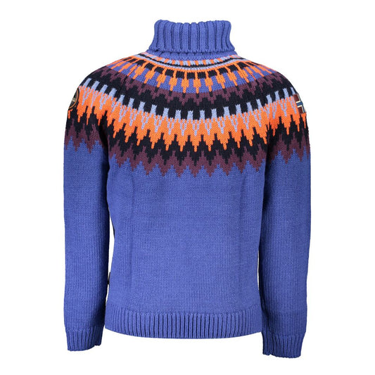 Napapijri Blue Acrylic Men Sweater