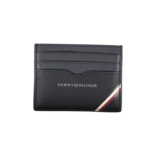 Tommy Hilfiger Blue Leather Men Wallet