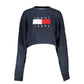 Tommy Hilfiger Chic Blue Crew Neck Sweater with Contrast Details