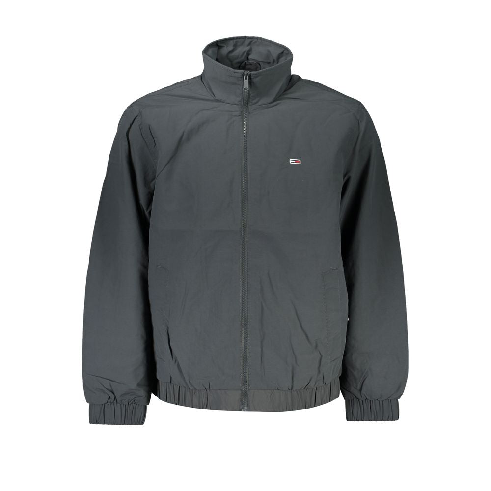 Tommy Hilfiger Sleek Gray Recycled Nylon Jacket