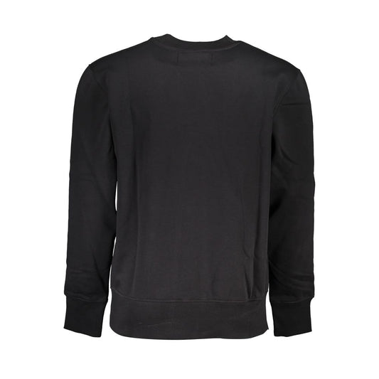 Calvin Klein Sleek Black Crew Neck Fleece Sweatshirt