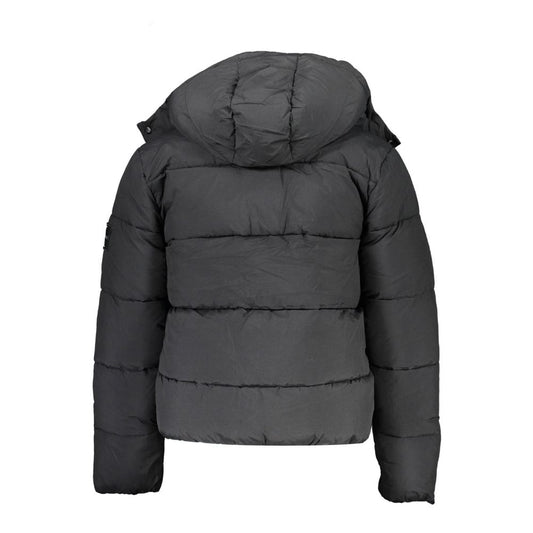 Calvin Klein Sleek Recycled Nylon Jacket with Detachable Hood