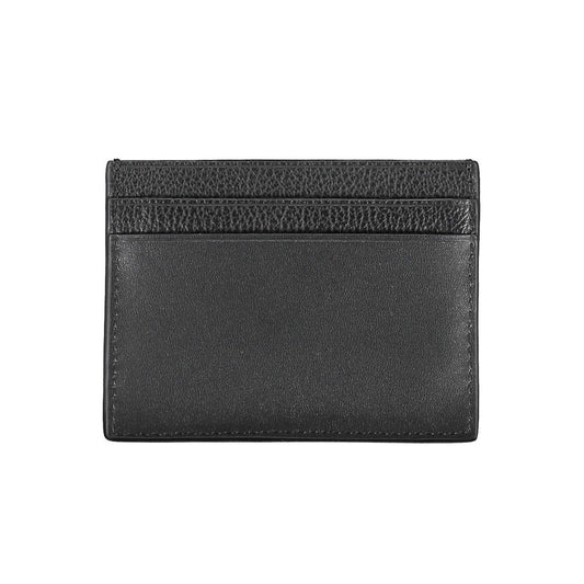 Calvin Klein Elegant Leather Card Holder in Timeless Black