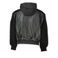 Calvin Klein Sleek Black Hooded Jacket with Contrasting Details