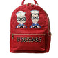 Dolce & Gabbana Embellished Red Backpack with Gold Detailing