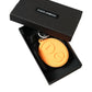 Dolce & Gabbana Elegant Orange Charm Keyring with Silver Detail