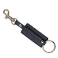 Dolce & Gabbana Elegant Leather Keychain in Black & Silver