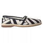 Dolce & Gabbana Elegant Striped Leather Espadrilles