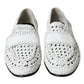 Dolce & Gabbana Elegant White Loafer Slip-Ons