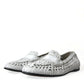 Dolce & Gabbana Elegant White Loafer Slip-Ons