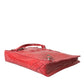 Balenciaga Exotic Red Alligator Leather Clutch