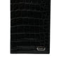 Dolce & Gabbana Black Exotic Skin Leather Long Bifold Passport Holder