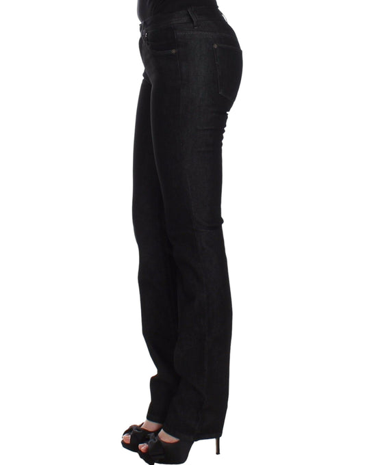 Ermanno Scervino Chic Black Slim Skinny Jeans